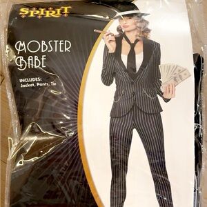 Mobster Babe Pinstripe Costume